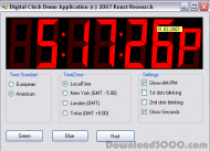 DigitalClock .NET Component screenshot